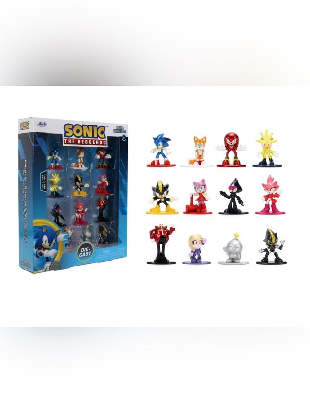 Sonic The Hedgehog Nano Metal Figs 12 Piece Figure Set Brand New
